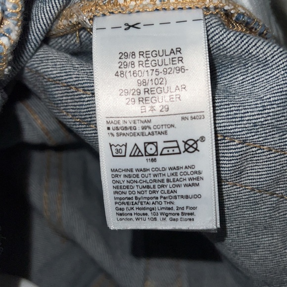 GAP High Rise Cheeky Straight Distressed Jeans - Picture 10 of 10